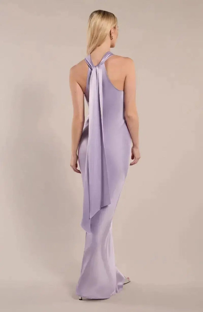 Lilac Satin Fabric Swatch | Rewritten London Lilac Satin Fabric Swatch | Rewritten London