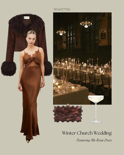 How to Style Satin Dresses for Winter Weddings