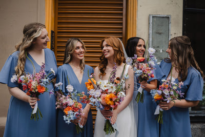 Cornflower Blue Bridesmaids Dresses