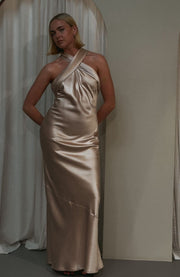 Roma-halterneck-bridesmaids-dress-champagne