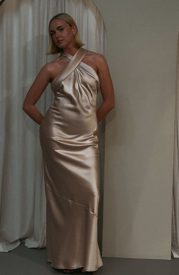 Roma-halterneck-bridesmaids-dress-champagne