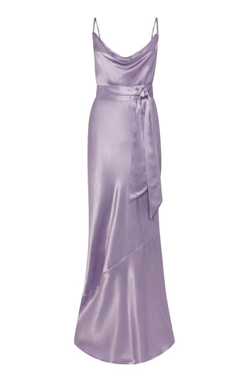 Pollenca Dress in Lilac Satin