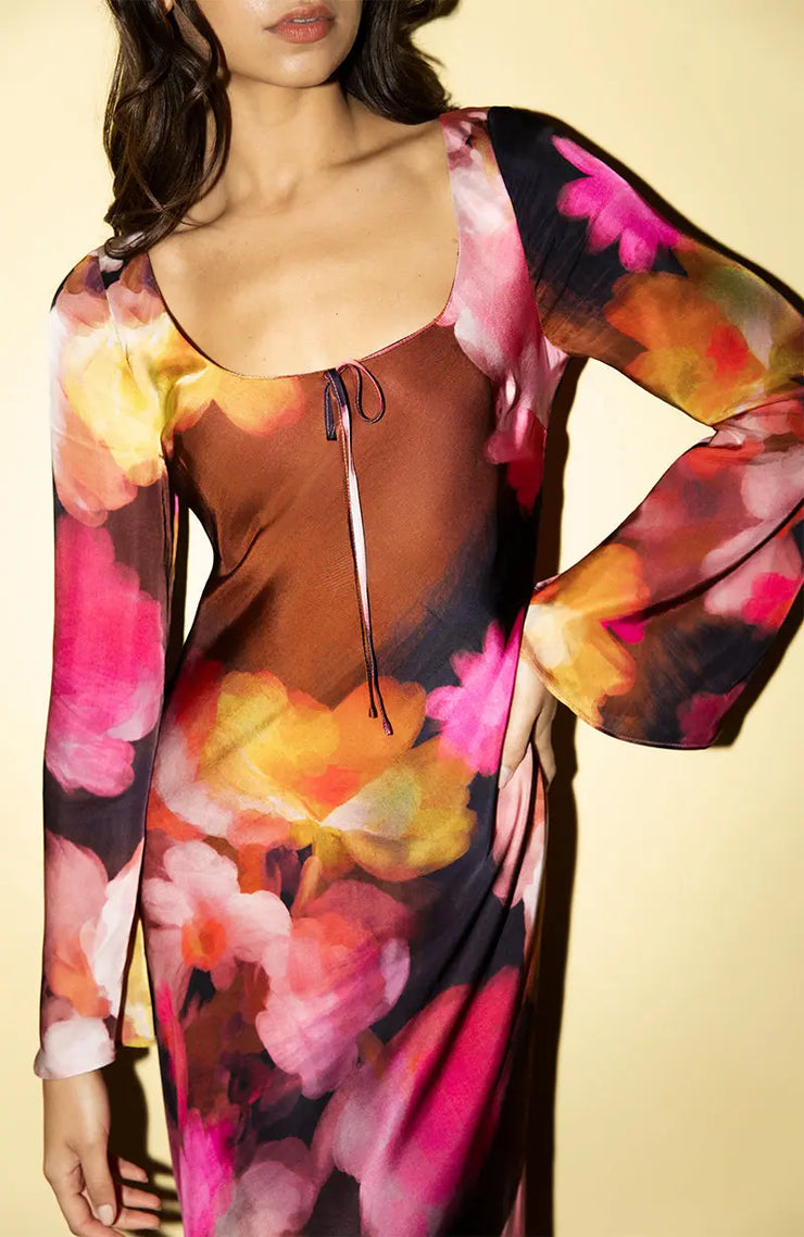 Ashton Long Sleeve Floral Dress Rewritten