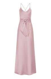 Brooklyn Dress in Rose Pink Satin SAMPLE SALE