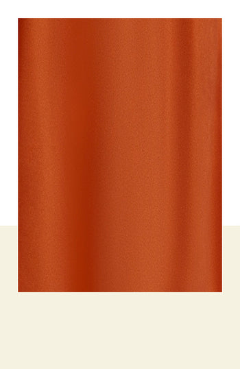 Échantillon de satin orange brûlé