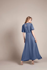 Florence Dress in Bluebell Crepe Rewritten London