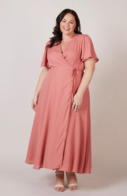 Florence Dress in Coral Pink