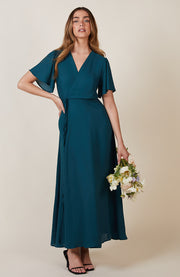 Florence Dress in Forest Green