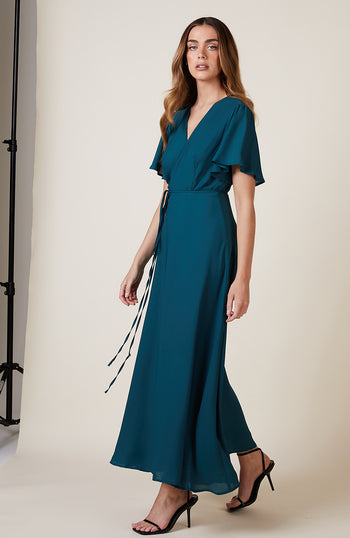 Florence Dress in Forest Green