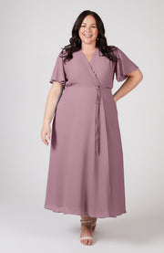 Florence Dress in Heather Purple
