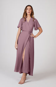 Florence Dress in Heather Purple