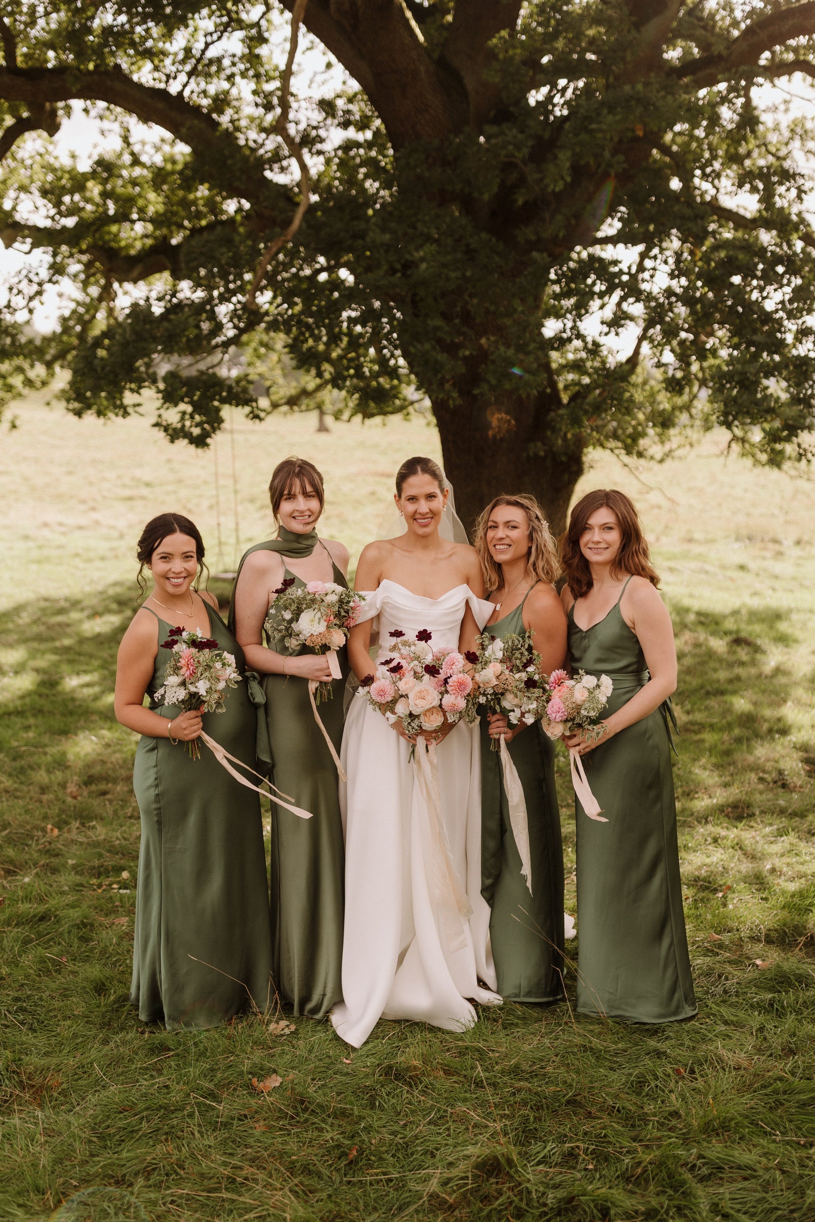 Brooklyn Slip Bridesmaids Dress in Olive Green Rewritten Rewritten