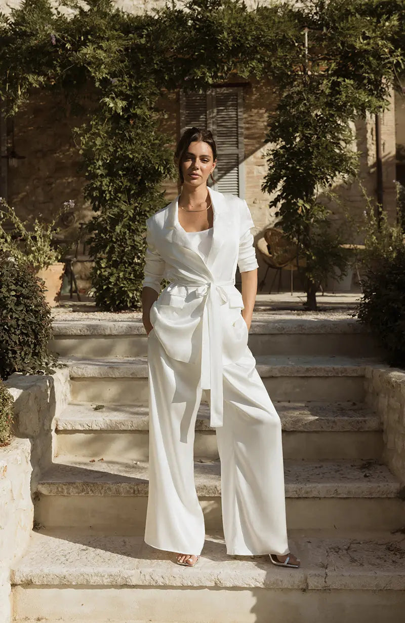 Lulu Bridal High Waisted Trousers
