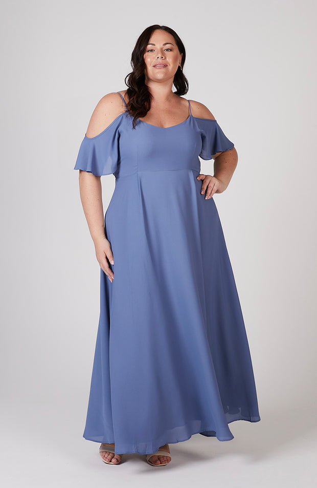 Mykonos-jurk in Bluebell