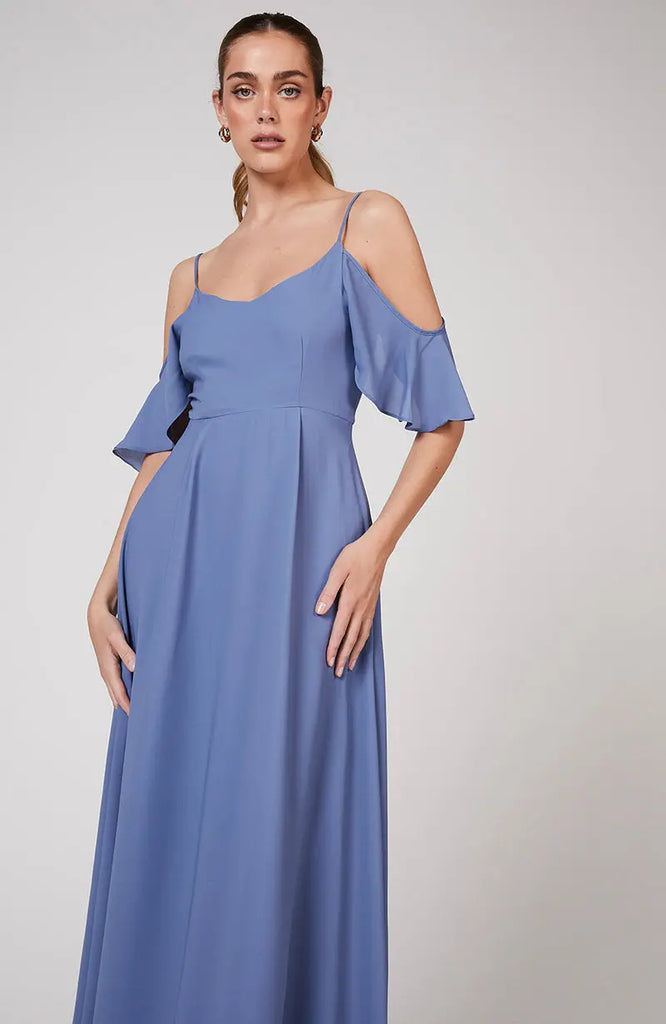 Rewritten London Mykonos Dress in Bluebell
