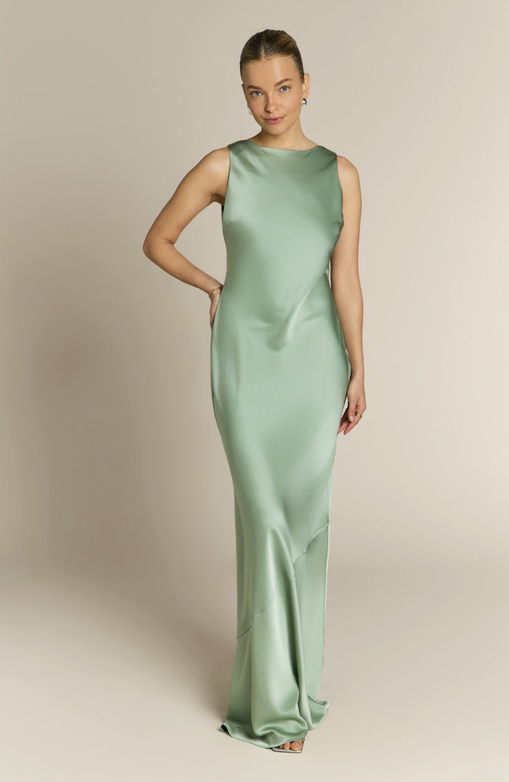 plus size formal dresses with short sleeves Sage Green Paloma Dress