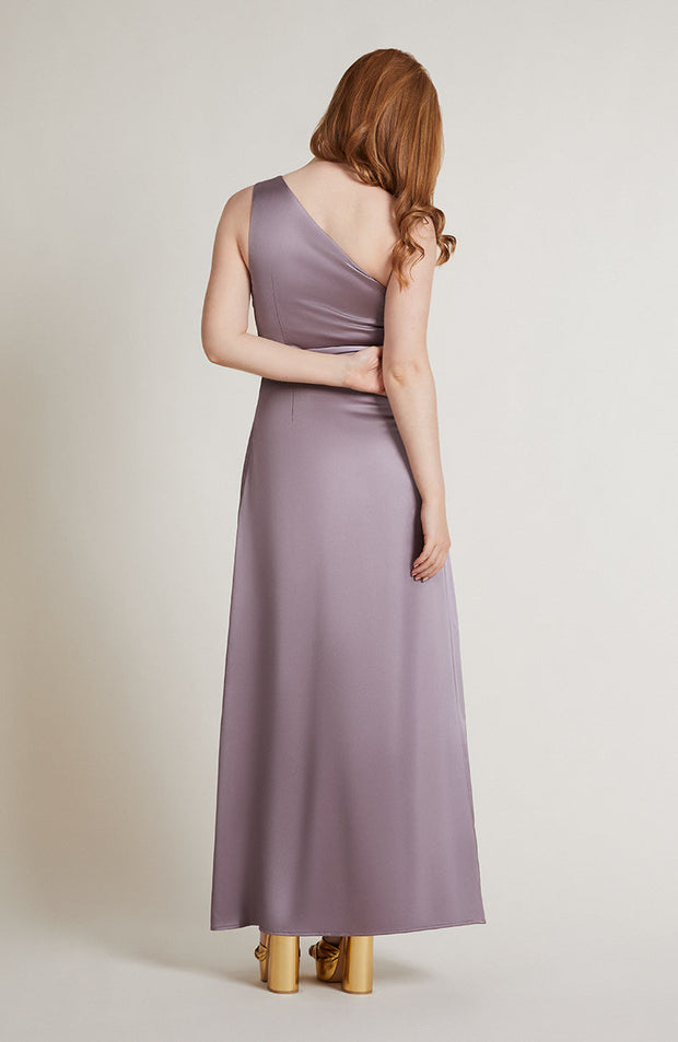 Porto Dress in Mink Satin SAMPLE SALE