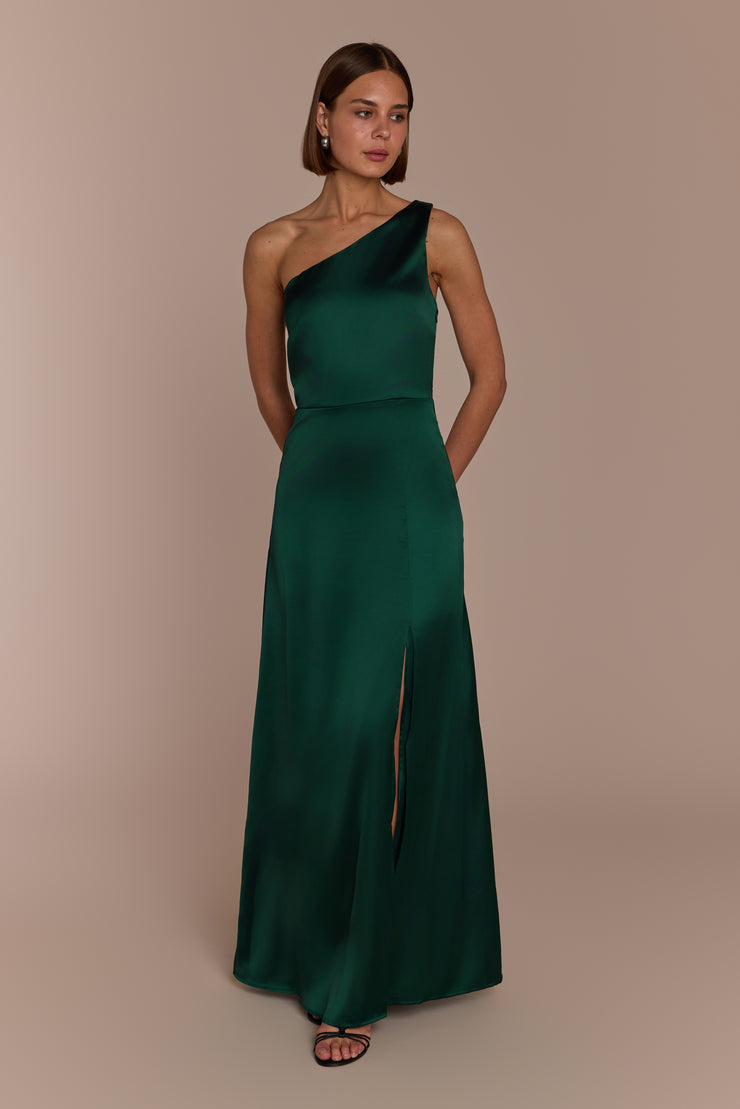 Forest Green Bridesmaid Dress