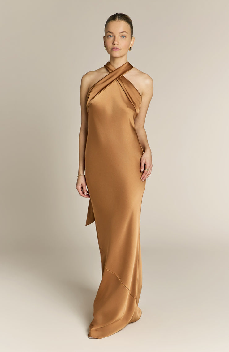 Caramel Roma Dress