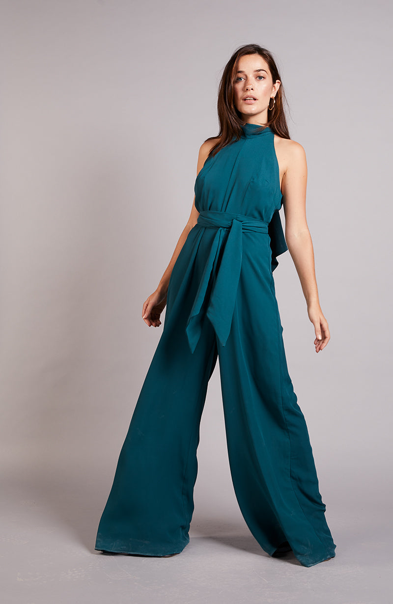 Soho Jumpsuit in Forest Green