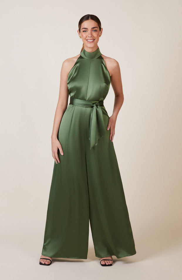 Olive Green/grayish Dynamite jumpsuit Green Buttons Comes With