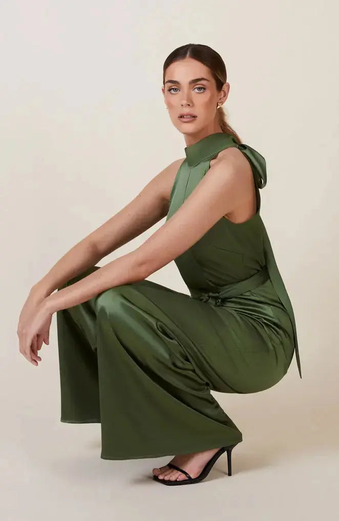 jumpsuit bridesmaid dresses Emerald Green Infinity Jumpsuit, Multiway Wrap Dress, Bridesmaid Gown,  Wedding Guest Outfit