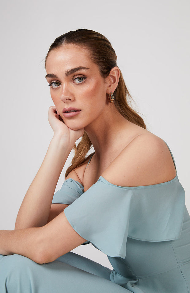 Mykonos Dress in Marine Green SAMPLE SALE