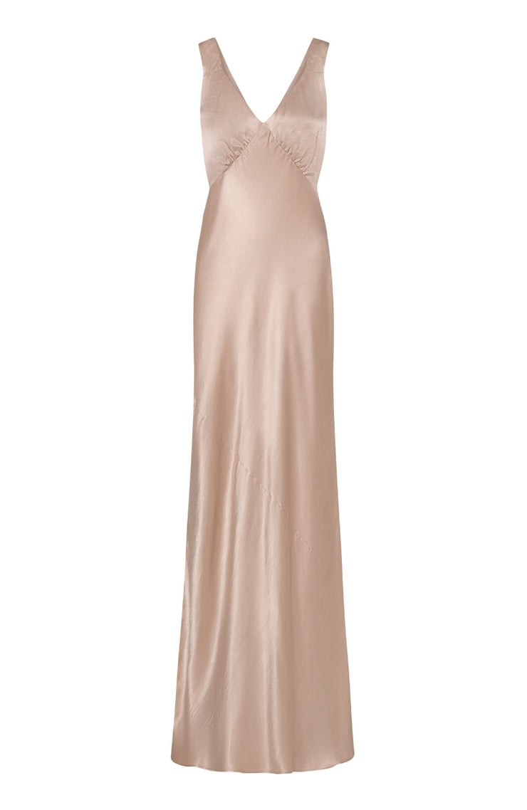 Champagne colour gown