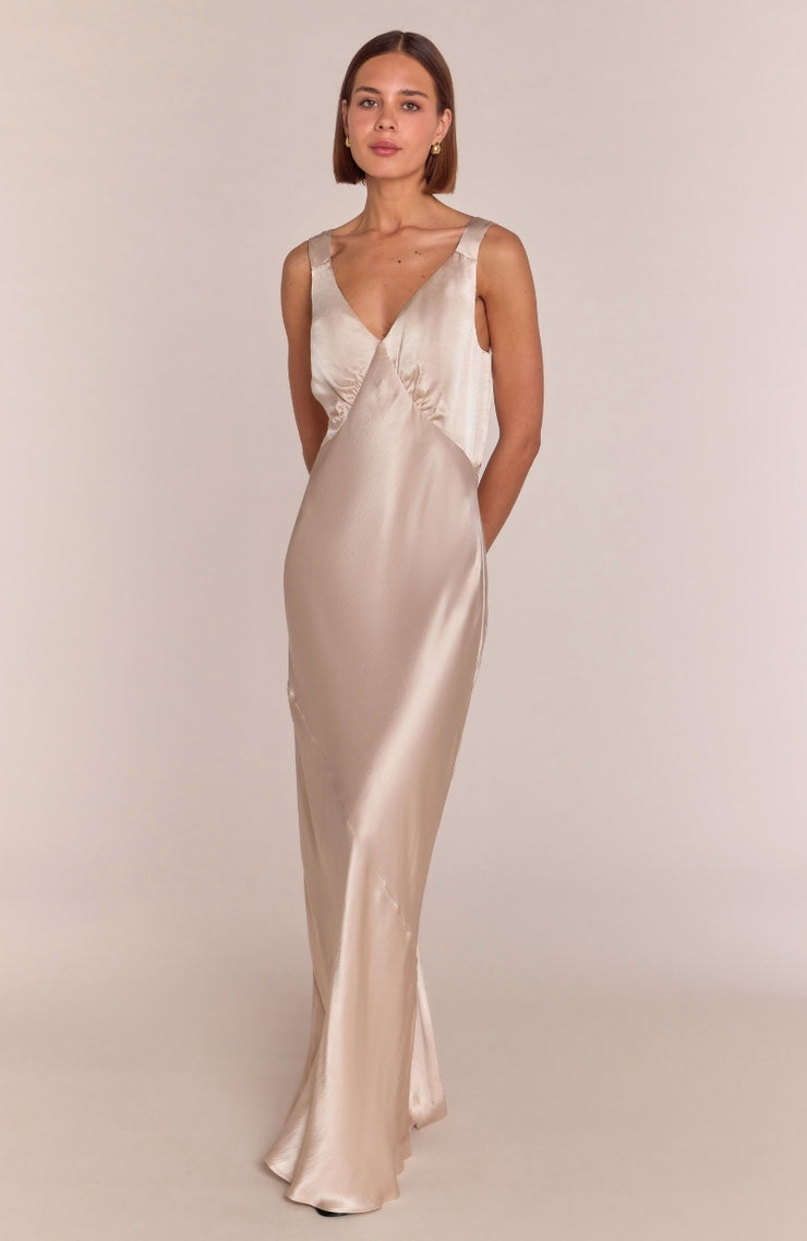 Champagne colour gown