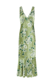 Amelia Green Floral Dress