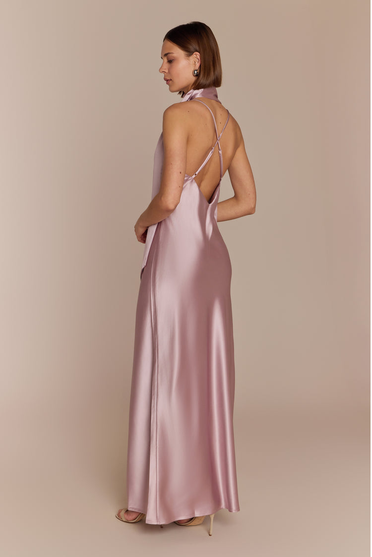 Brooklyn Rose Pink Satin Bridesmaid Dress | Slip Dress | Sizes XS-L