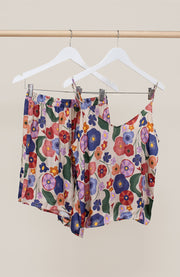 Camisole-Pyjama-Set mit Fiorello-Print