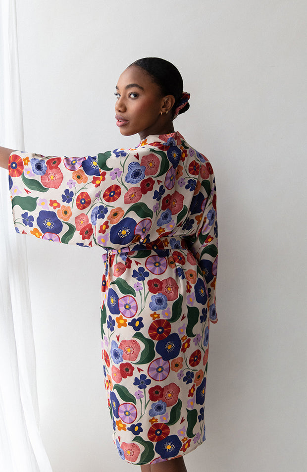 Fiorello Print Kimono-viitta