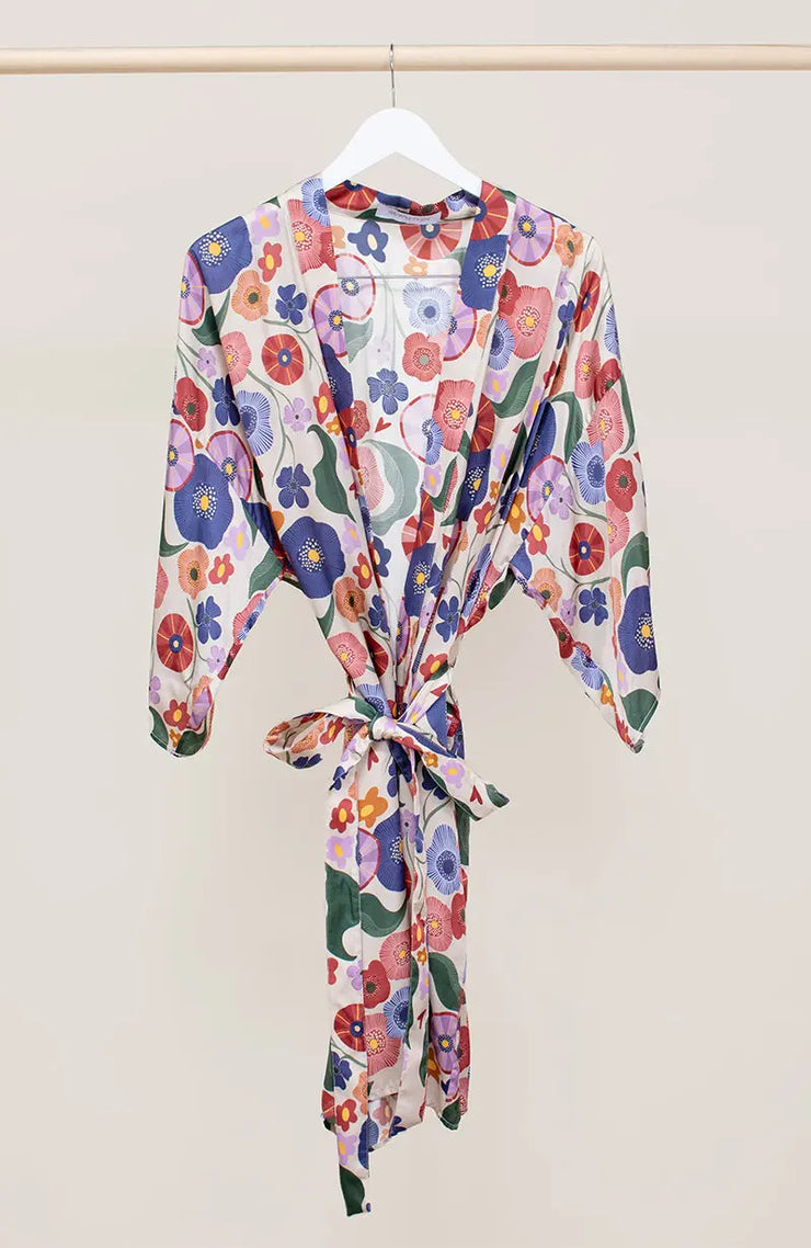 Fiorello Print Kimono Robe Rewritten London