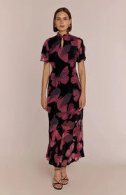 Kyoto Dress in Butterfly Print Rewritten