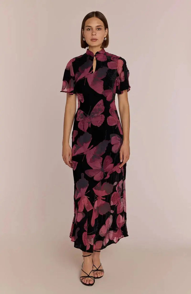 Kyoto Dress in Butterfly Print Rewritten