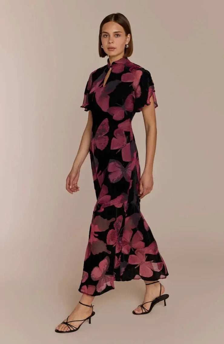 Kyoto Dress in Butterfly Print Rewritten