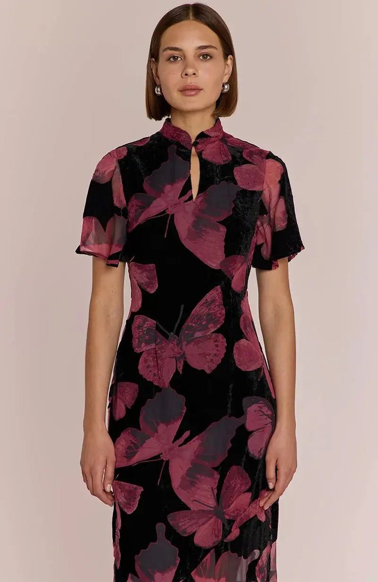 Kyoto Dress in Butterfly Print Rewritten