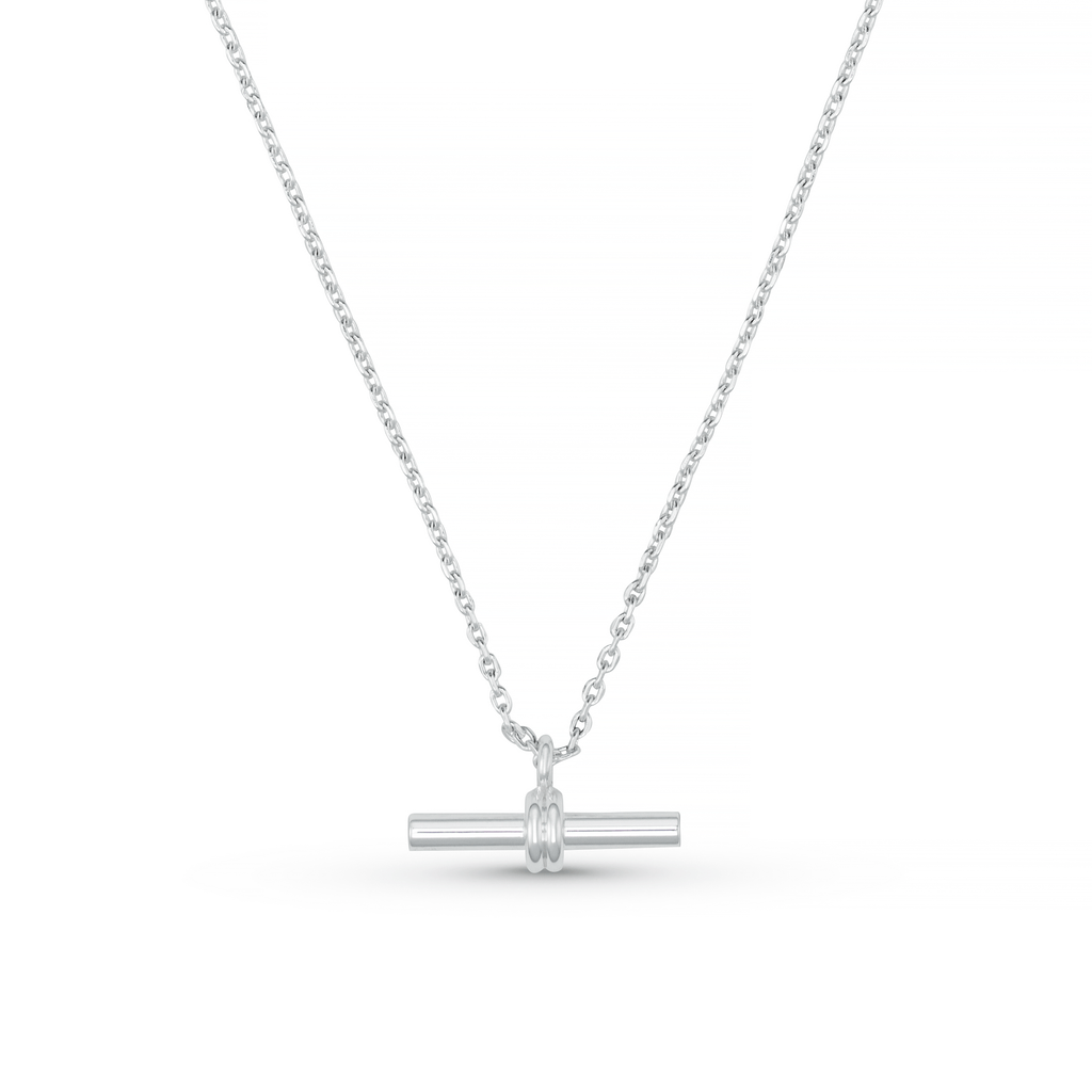 LUXE Linear T Bar Drop Necklace