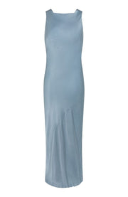 Paris Dress in Pale Blue Satin