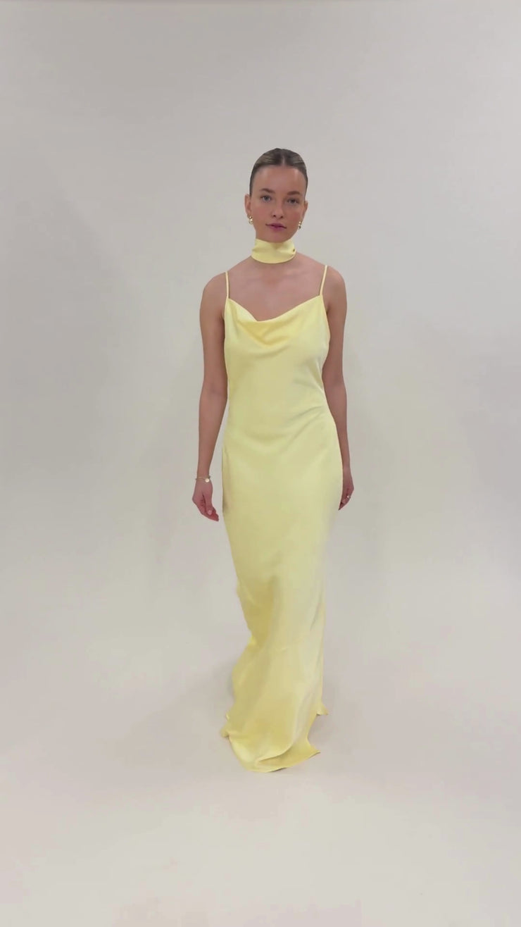 Pollenca Bridesmaid Dress in Lemonade Butter Yellow – Rewritten