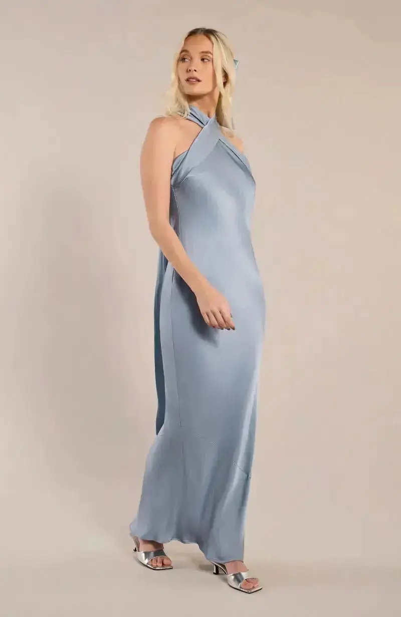 Roma Bridesmaids Dress in Pale Blue