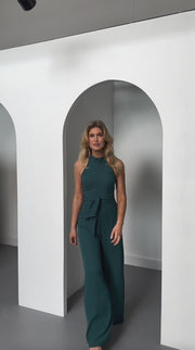 Soho Jumpsuit in Forest Green