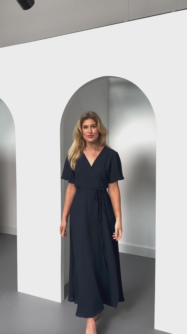 Florence Dress in Ink Blue SAMPLE SALE