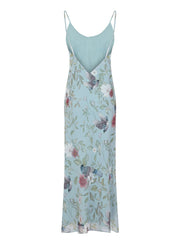 Camden Dress in Blue bird print